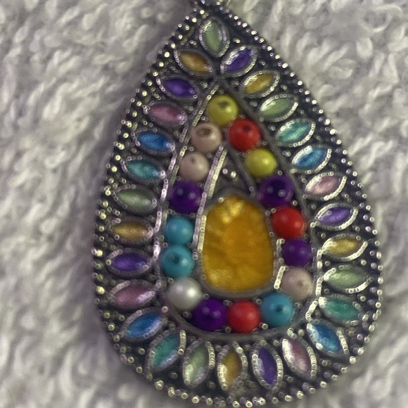 Vintage Boho Teardrop Clip-On Earrings # 04 - Picture 5 of 8